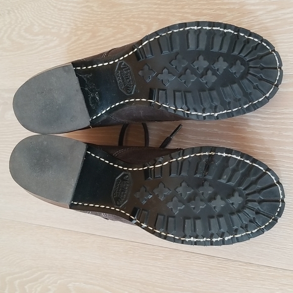 Frye Sabrina 6G Campus Lace Up Boots in Dark Brown Suede Leather - Picture 8 of 8